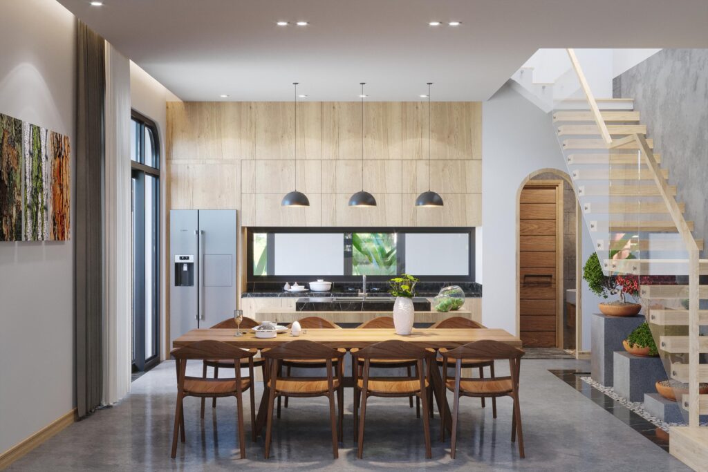 VILLA BẾN TRE 9 villa ben tre phong khach bep3